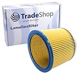 Lamellenfilter Filterpatrone Ersatz für Aldi Workzone Nass- und Trockensauger, GO On NT 1300i, Goblin FAM, FAM 7409 P, Goblin FAM V10, OBI NTS 20