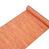 lovefaye Rustikal Brick Strukturierte Regalen selbstklebend Vinyl Küche Raum Wand Decor Aufkleber 45 cm von 13 Füß