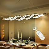 Modernen Kronleuchter,60W LED Pendelleuchte LED Deckenleuchte für Wohnzimmer Schlafzimmer Esszimmer Dimmbar mit Fernbedienung