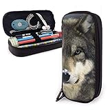 Federmäppche Wolf Federtasche Multifunktions Pencil Case Lustig Mäppchen Für Studenten Büro High S