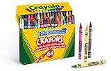 Crayola -64 Wachsmalstifte, für Schule und Freizeit, mehrfarbig, 52-6448