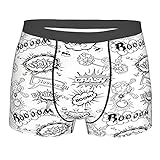 Herren Boxershorts,Comic Speech Bubbles Wow mit lebendigen Alten Effekten Jungen,Herrenunterwäsche Performance atmungsaktiv mit weichem Stoff und elastischen Gürteltaschen,Boxershorts für Herren M