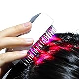 Dr.Taylor Haarwachstumskamm, Lllt elektrische Gesundheit Haarpflegekamm, Anti-Haar-Verlust Anti-Fettiger Kopfhautmassage-Haar-Nachwachsen,Silb