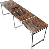 Offizieller Old School Beer Pong Tisch | Premium Qualität | Offizielle Wettkampfmaße | Beer Pong Table | Kratz und Wassergeschützt | Stabil | Partyspiele | Trinkspiele | House Party | 100% Spaß