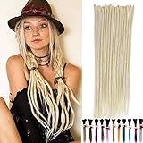 50.8cm Handgemachte Dreadlocks Flechten Haarverlängerunge Braiding Hair Crochet Synthetik Haar Hip-Hop Reggae Haar Ombre Hair Extensions 25Stück Gebleichtes B