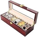 DBSBH 6 Lattice Woody Watch Display Storage Box Painting Minimalist Lovers Bracelet Watch Storage Box