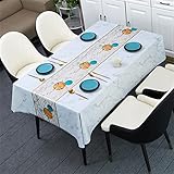 CCBAO Rechteckige Antifouling-Tischdecke Ist Leicht Zu Reinigen wasserdichte Tischdecke Café Ölbeständige Couchtisch Tischdecke Geeignet Für Küche Wohnzimmer Dekoration Outdoor-Party 140x200