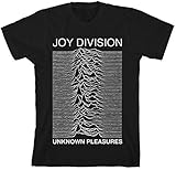 T Shirt # L Black # Unknown Pleasures Unisex Slim F