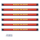DREAMADE Magnetleiste Werkzeugleiste Magnet, Werkzeughalter Werkzeughalterung, Magnet Werkzeug Halterung, Belastbarkeit bis 10 KG (6 Stück)