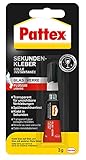 Pattex 1865947 PSV1C Sekundenkleber Glas, 3 g