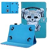 UGOcase Schutzhülle für 20,3 cm (8 Zoll), 20,3 cm (8,9 Zoll), 21,6 cm (8,5 Zoll), Fire HD 8,Galaxy Tab E 8.0/Tab A 8.0/Tab S2 8.0, iPad Mini 1/2/3/4 etc., Schneeleop