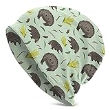 Australian Echidna und Gelb Akazie Mint Männer „s Wollmütze Weich Beanie Cap Schädel Kappe für den täglichen Reisen R