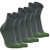 gipfelsport Wandersocken Experience aus Merino Wolle - Socken für Outdoor, Trekking I Größe 39-41 I Grün I 3X
