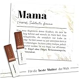 Aufkleber Set auf 3 Din A4 Sticker Bögen für Merci Schokolade für 250g Box als Geschenk ohne Schokoriegel zum persönlich Danke sagen Y062 (03 Mama)