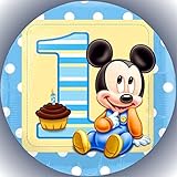 Fondant Tortenaufleger Tortenbild Geburtstag Micky Maus AMA74