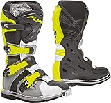 FORMA Forc370-15987832 Motorradstiefel, Grau/Weiß/Neongelb, 32 EU