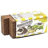 Humusziegel Kokos Einstreu Reptilien Bodengrund, ca. 18 Liter, 2 x 650 g