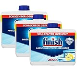 Finish Maschinentiefenreiniger Citrus – Flüssiger Maschinenreiniger gegen Kalk und Fett für eine saubere Spülmaschine – 3er Pack (3 x 250ml)