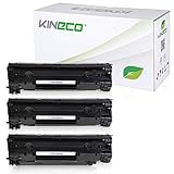 3 Kineco Toner kompatibel mit HP CF283A 83A Laserjet Pro M125nw, M125rnw, Laserjet Pro M127fw, Laserjet Pro M127FN, Laserjet 128, 120 Series - Schwarz je 1.500 S