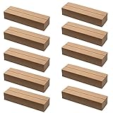 FGXY 10 Stücke Holz Kartenhalter, Menükartenhalter, Fotohalter/Kartenhalter, Holz Tischkartenhalter, Tischkarte Inhaber, für Hochzeit Tischnummer Tischkarte Platzkartenhalter F
