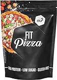 nu3 Fit Low Carb Pizza - 270 g Backmischung ohne Hefe zum selber machen - Vegan - Protein Pizza dank Leinsamen- & Mandelmehl - nur 2 g Kohlenhydrate pro Pizzaboden - fast 15 g Eiweiss pro Teigb