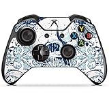 DeinDesign Skin kompatibel mit Microsoft Xbox One Controller Folie Sticker Totenkopf Tattoo Flüg