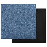 Gawany 20 STK.Teppichfliesen Selbstliegend Bodenbelag Teppichboden Teppich Fliese Fliesen Schutzmatten Matten Teppichplatten 5m² 50x50cm B