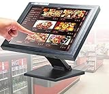 USB 15' Zoll POS Touchscreen Monitor LCD Stand Kassenmonitor Für Kassensystem Restaurant Bar Einzelhandel Cafe PC Retail System Schw
