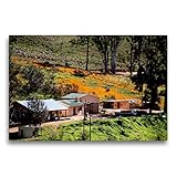 CALVENDO Premium Textil-Leinwand 75 x 50 cm Quer-Format Farm in den Cederberg Mountains, Südafrika, Leinwanddruck von Richard W