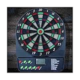 CHUANGRUN Elektronisches Dartscheiben-Set, sichere Soft-Dartscheibe, elektronischer Dart, 18 Spiele und 159 Varianten, 3 Darts, 12 Ersatzspitzen-Darts, für Indoor Garden Office Party Bar Family G