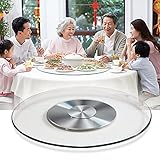 Drehscheibe Transparente Gehärtetes Glas,Gute Schlagfestigkeit,Küchen Lazy Susan-drehteller,Mit Rutschfesten Füßen,Drehteller Für Hohe Beanspruchung Für Familienessen (Size : 60cm/24in)