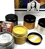 Monalisa Acrylfarben Set Metallic Effekt 6x125 ml (750ml) | 6 verschieden Kreativ-Mal-Farben | ideal zum Malen | hoher Anteil an Farb-Pigmenten | ideal zum Malen, Zeichnen & Dek