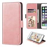 Schutzhülle für Wiko Pulp 4G, Leder, Brieftaschenformat, mit Kreditkartenfächern, weiches TPU, Magnetverschluss, für Wiko Pulp 3G, R