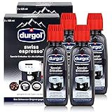 Durgol Swiss Espresso - Spezial-Entkalker - Kaffemaschinen, 4x125ml (4 Pack)