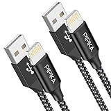 PIPIKA iPhone Ladekabel, [2pack 0.5M] Lightning Kabel Nylon iPhone Kabel USB Ladekabel für iPhone 12, 12 Mini, 12 Pro Max, 12 Pro, 11, 11 Pro, XS, XS Max, XR, X, 8 Plus, 7, 6s, 6s Plus, 6, 6