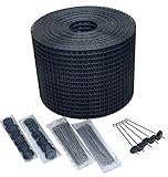 Solarkäfig 20cm x 30m Schutzzaun für Ihre Aufdach Solaranlage Komplettset mit Befestigung Schützt zuverlässig vor Schädlingen wie Marder, Tauben, Vögel und andere Kleintiere Alternative zu H