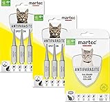 martec PET CARE 1x Katzenhalsband + 6X Spot on für Katzen, Hochwirksam gegen Zecken Flöhe und Milben Schutz vor Parasiten, auf pflanzlicher Basis, wasserresistentes Halsb