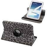 Unbekannt Flip Case Tablet-Tasche zu Samsung Galaxy Note 8.0-360° LEOPARD Grau 8.0 / GT-N5100, Galaxy Note 8.0 WiFi/GT-N5110