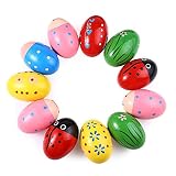 Premium Qualität 1 Stück Holz Sand Eier Baby Pädagogische Musikinstrumente Spielzeug für Kinder Kinder Zufällige FarbeSchö