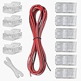 GTIWUNG LED Verlängerungskabel 5M/16.4ft, 2 Polig LED Band Verbindungskabel LED Strip Extension Kabel, inkl Lückenlose Stecker, 2-Poliger Stecker für 5050 3528 LED Strip LED Band SMD Streifen L