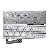 Ersatz-Laptop-Tastatur in US White English (ohne Handballenauflage) kompatibel mit ASUS X541N X541NA X541NC X541S X541SA X541SC X541U X541UA X541UAK X541UJ X541UV X541UVK R541S R541SA R541SC R541U R54