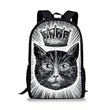 Kinder Rucksack Kürbis Laterne Katze Elementar Schultasche 43,2 cm Rucksack