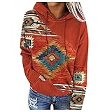 KJDWJKJRF Cute Hoodies for Girls Oversize Kordelzug Damen Farbverlauf Gedruckt Farbblock Kapuze Langarm Casual Sweatshirt Top Halloween Pullover Damen Herbstmantel Hoodie Jack