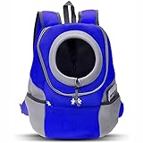 ZJQLI Rucksack Für Haustier Haustier Tragetasche Rucksack Haustier Tasche Für Hunde Airline Approved (Color : Blue, Size : M)