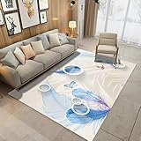 Feather Series Moderner Minimalistischer Teppich Rutschfester, Dicker, Nicht Haarende Haustiere Können Vollen Teppichsofa Verwenden Couchtischkissen Home Schlafzimmer Hotel Nachttisch Dek