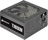 Corsair TX650M (2021), TX-M Serie, 650 Watt 80 Plus Gold Semi-Modulares Low-Noise ATX Netzteil (Dual EPS12V Anschluss, geräuscharmer Betrieb, 105°C Kondensatoren, kompakte Größe) schw