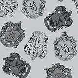 Harry Potter - Häuser grau - Jersey Stoff - ab 0,5 M