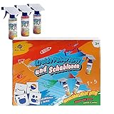 Smart Planet Straßenkreide Kreide Pulver Spray Set - 3 Flaschen - Farben - Straßenmalkreide - mit Wasser verdünnen - Malen Sprühkreide abwaschb