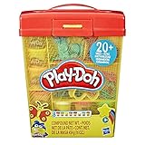 Play-Doh E9099 Großes Knetset mit Aufbewahrungsbox für Kinder ab 3 Jahren mit 8 Farben und über 20 Knetwerkzeug