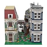 Gettesy Haus Bausteine Architektur Modell, MOC-53778 von Kim Artisan, 2429 Klemmbausteine Modular Silkwood Street Konstruktionsspielzeug Kompatibel mit Lego H